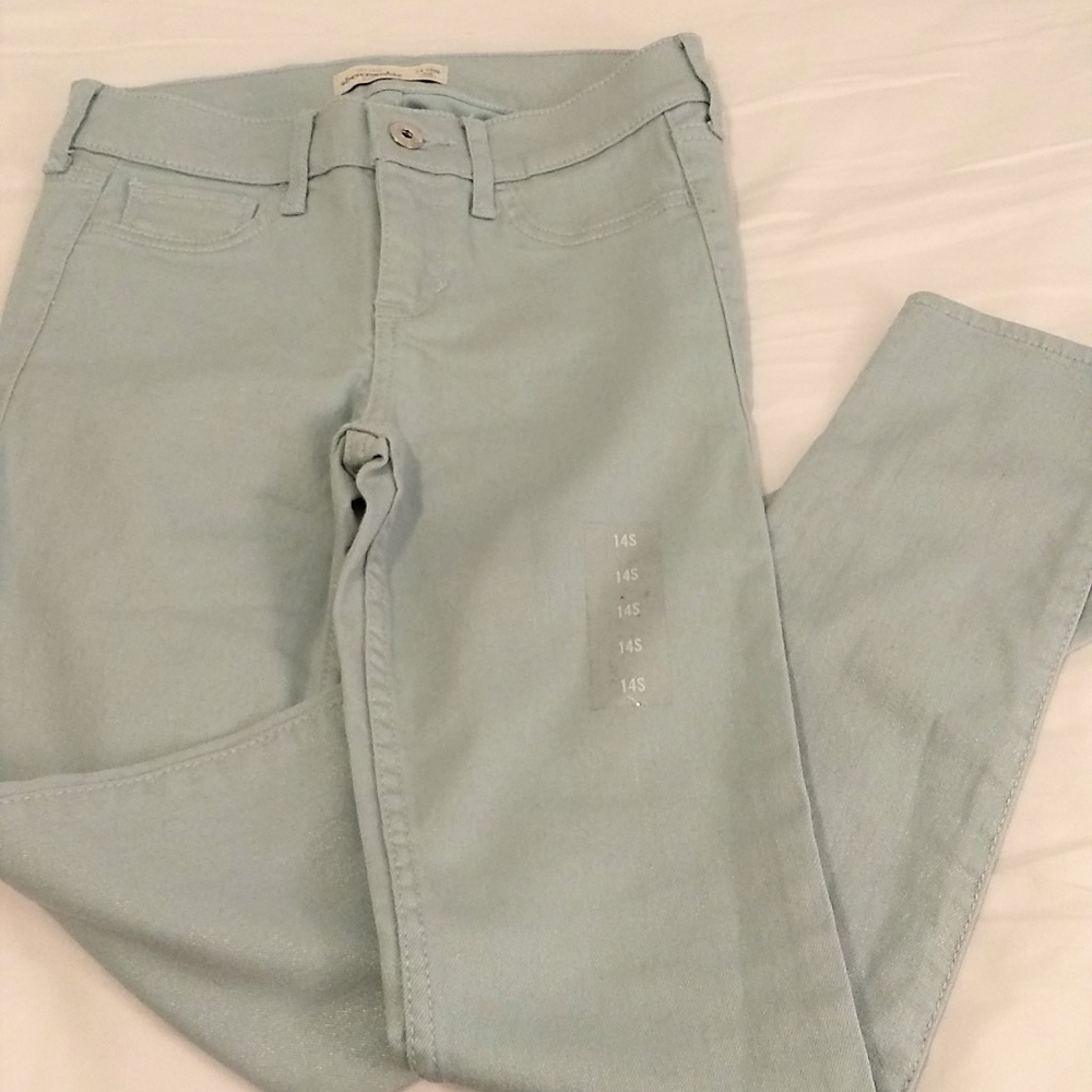 Mint/blue girls jeans